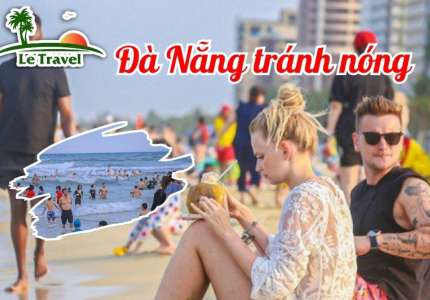 Du khách ra biển tránh nóng Đà Nẵng