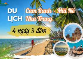 Du Lịch Cam Ranh - Mũi Né - Nha Trang 4 Ngày 3 Đêm Hè (Bay Vietnam Airlines)