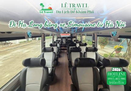 Đi Hạ Long bằng xe Limousine từ Hà Nội để tận hưởng sự tiện lợi