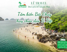 Nên tắm biển Bãi Cháy hay ra đảo Ti Tốp để có nước trong hơn