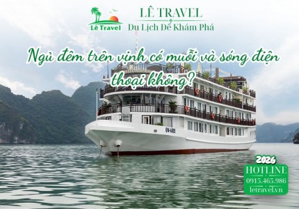 Ngủ đêm trên vịnh có muỗi và sóng điện thoại không? Giải đáp từ trải nghiệm thực tế