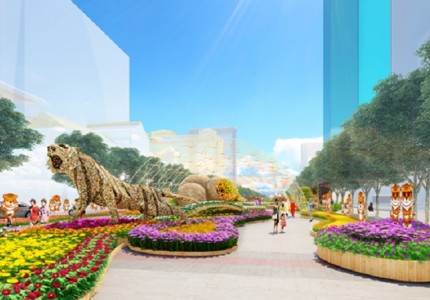 Khám phá vẻ đẹp đường hoa Nguyễn Huệ vào dịp tết