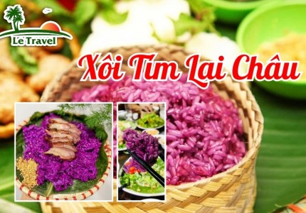 Sự hấp dẫn của xôi tím Lai Châu