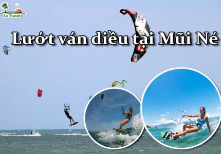 Trải nghiệm cảm giác mạnh với lướt ván diều tại Mũi Né