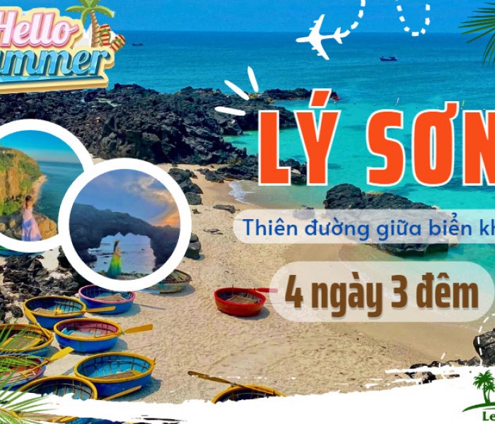 Tour Du Lịch Lý Sơn 4 Ngày 3 Đêm Hè 2024 Từ Hà Nội (Bay Vietnam Airline)