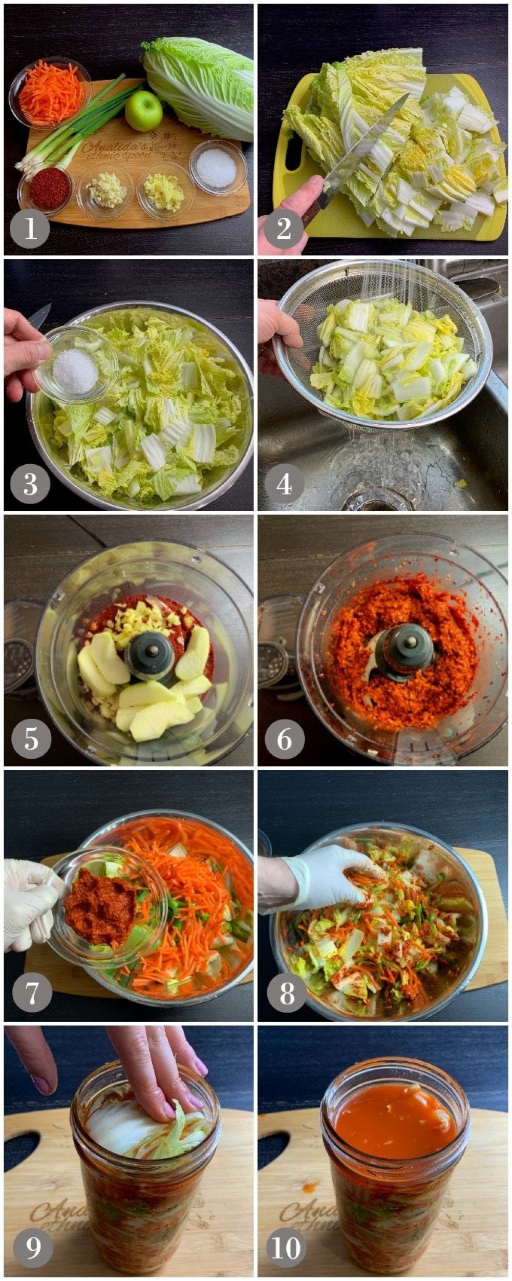 Các bước làm kim chi đơn giản