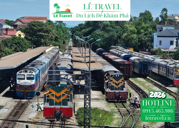 Ga Đồng Hới nằm ở đâu và khoảng cách đến các điểm du lịch