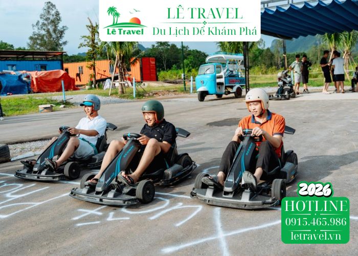 Thử thách tốc độ tại trường đua Go Kart độc đáo