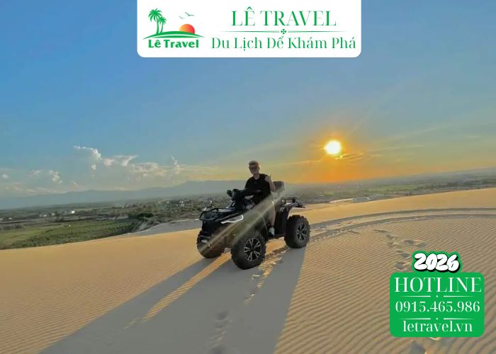 Bình minh rực rỡ tại đồi cát Quang Phú