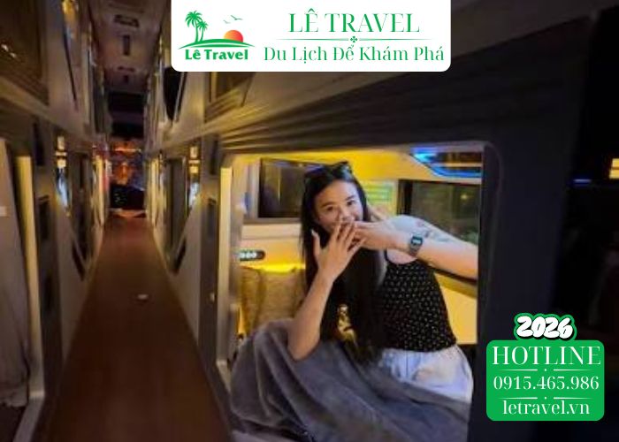 Trải nghiệm ngủ đêm trên xe giường nằm chất lượng cao