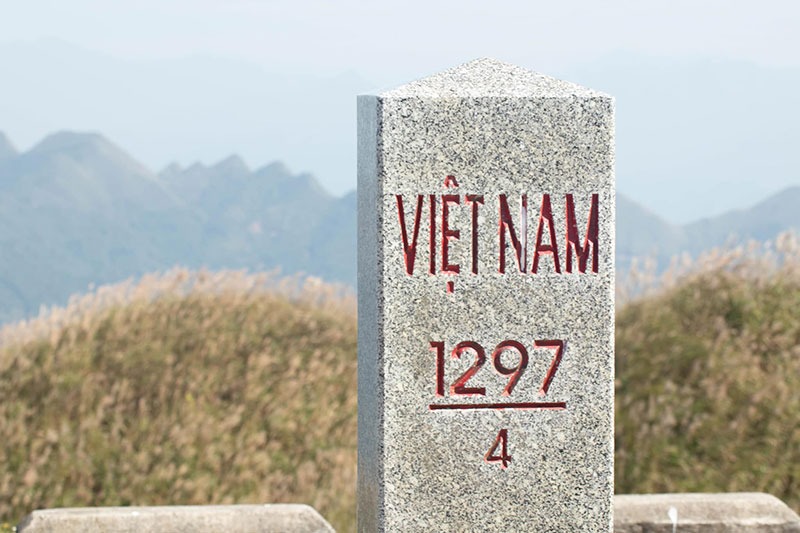 Đồi hoa cỏ lau cột mốc 1297 tại Bình Liêu Quảng Ninh